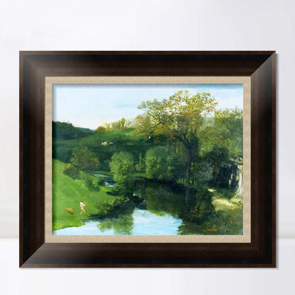INVIN ART Framed Canvas Art Giclee Print Series#019 by Gustave Courbet Wall Art