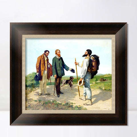 INVIN ART Framed Canvas Art Giclee Print Sleep Le Sommeil 1866 by Gustave Courbet Wall Art Living Room Home Office Decorations
