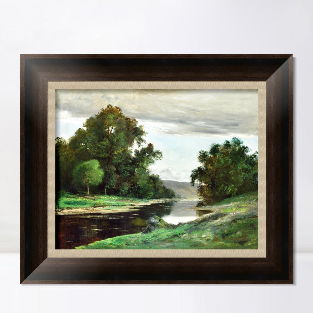 INVIN ART Framed Canvas Art Giclee Print Series#031 by Gustave Courbet Wall Art