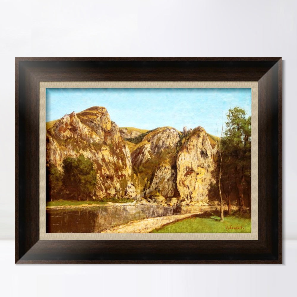 INVIN ART Framed Canvas Art Giclee Print Series#033 by Gustave Courbet Wall Art