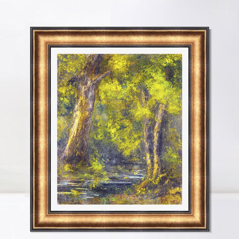 INVIN ART Framed Canvas Art Giclee Print Series#036 by Gustave Courbet Wall Art Living Room Home Office Decorations