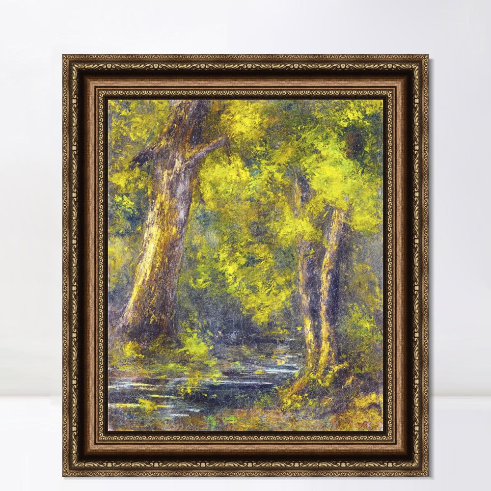 INVIN ART Framed Canvas Art Giclee Print Series#036 by Gustave Courbet Wall Art