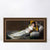 INVIN ART Framed Canvas Art Giclee Print Maja Ubrana by Francisco De Goya Wall Art Living Room Home Office Decorations