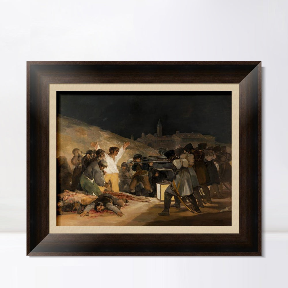 INVIN ART Framed Canvas Art Giclee Print Bullfighting in Divided Rings by Francisco De Goya Wall Art