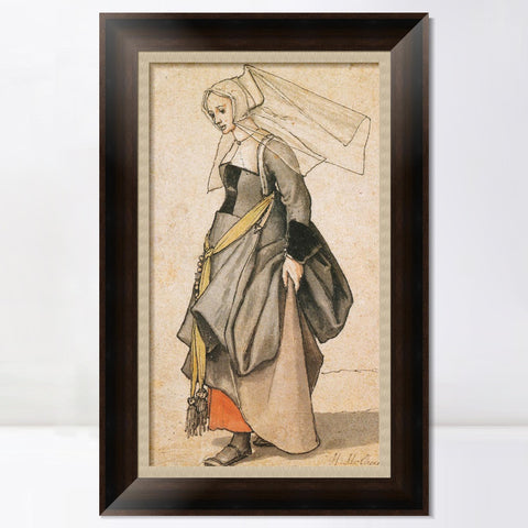 INVIN ART Framed Canvas Art Giclee Print Series#002 by Hans Holbein the Younger Wall Art Living Room Home Office Decorations