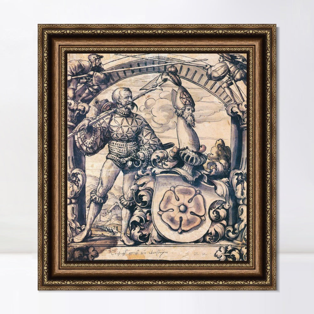 INVIN ART Framed Canvas Art Giclee Print Series#003 by Hans Holbein the Younger Wall Art