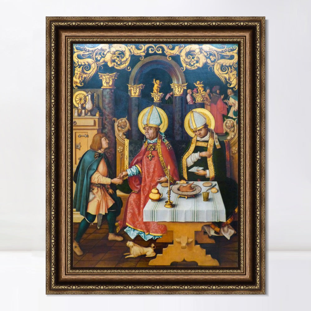 INVIN ART Framed Canvas Art Giclee Print Series#006 by Hans Holbein the Younger Wall Art
