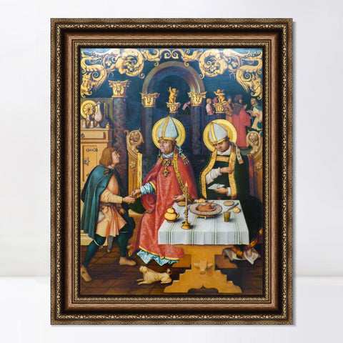 INVIN ART Framed Canvas Art Giclee Print Series#006 by Hans Holbein the Younger Wall Art Living Room Home Office Decorations