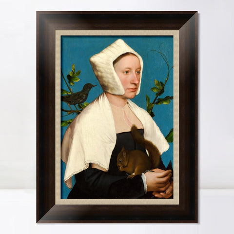 INVIN ART Framed Canvas Art Giclee Print Series#015 by Hans Holbein the Younger Wall Art Living Room Home Office Decorations