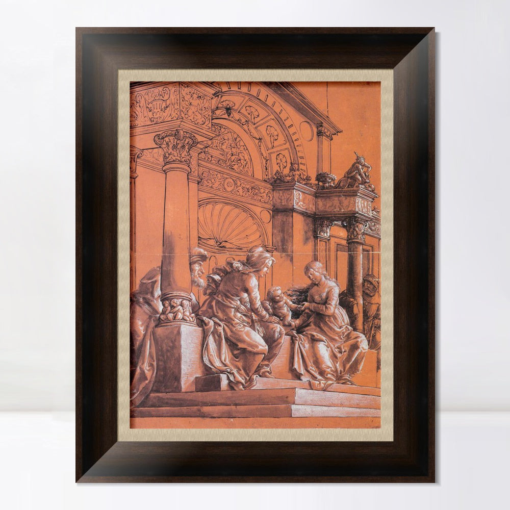 INVIN ART Framed Canvas Art Giclee Print Series#020 by Hans Holbein the Younger Wall Art