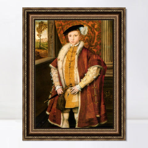 INVIN ART Framed Canvas Art Giclee Print Series#026 by Hans Holbein the Younger Wall Art Living Room Home Office Decorations