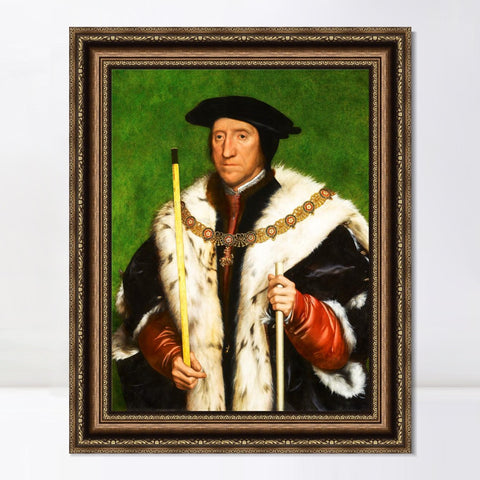 INVIN ART Framed Canvas Art Giclee Print Series#031 by Hans Holbein the Younger Wall Art Living Room Home Office Decorations