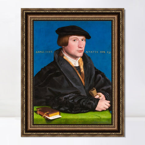 INVIN ART Framed Canvas Art Giclee Print Series#034 by Hans Holbein the Younger Wall Art Living Room Home Office Decorations