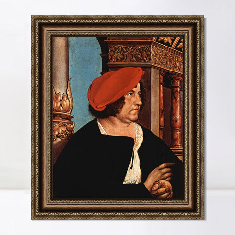 INVIN ART Framed Canvas Art Giclee Print Series#035 by Hans Holbein the Younger Wall Art Living Room Home Office Decorations