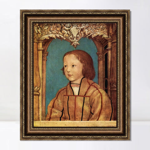 INVIN ART Framed Canvas Art Giclee Print Series#037 by Hans Holbein the Younger Wall Art Living Room Home Office Decorations