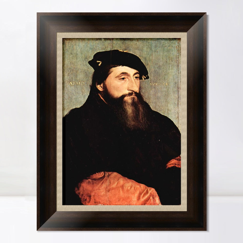 INVIN ART Framed Canvas Art Giclee Print Portrait of Duke Antony the Good of Lorraine by Hans Holbein the Younger Wall Art