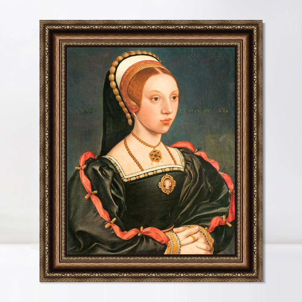 INVIN ART Framed Canvas Art Giclee Print Series#042 by Hans Holbein the Younger Wall Art