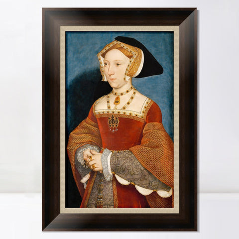 INVIN ART Framed Canvas Art Giclee Print Jane Seymour by Hans Holbein the Younger Wall Art Living Room Home Office Decorations