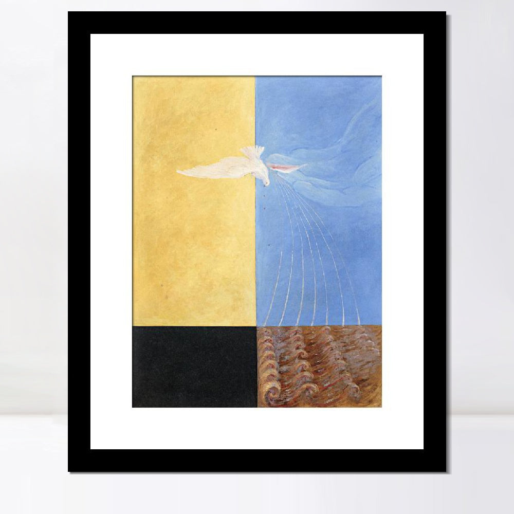 INVIN ART Framed Canvas Giclee Print Art Series#001 by Hilma Af Klint Wall Art