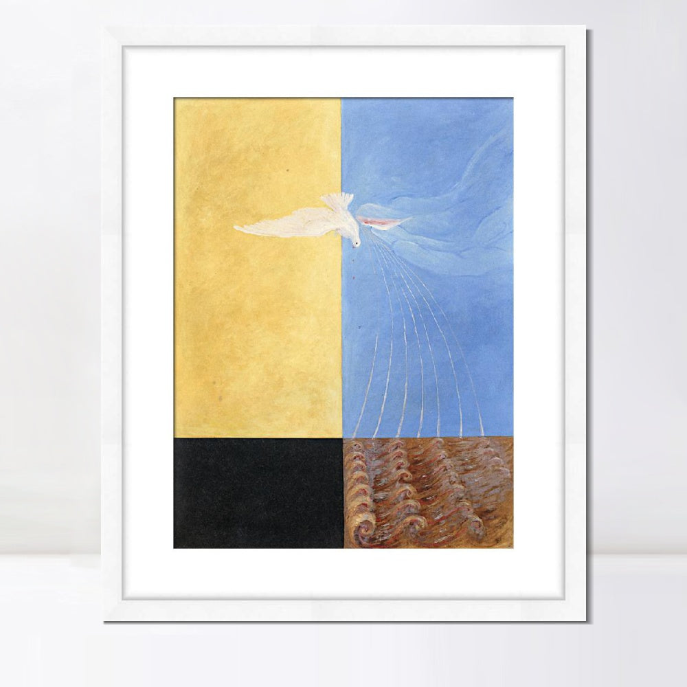 INVIN ART Framed Canvas Giclee Print Art Series#001 by Hilma Af Klint Wall Art
