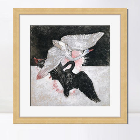 INVIN ART Framed Canvas Giclee Print Art Series#002 by Hilma Af Klint Wall Art Living Room Home Office Decorations