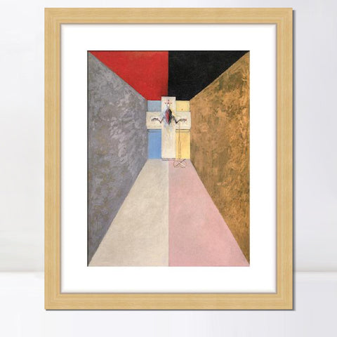 INVIN ART Framed Canvas Giclee Print Art Series#004 by Hilma Af Klint Wall Art Living Room Home Office Decorations