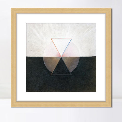 INVIN ART Framed Canvas Giclee Print Art Series#006 by Hilma Af Klint Wall Art Living Room Home Office Decorations
