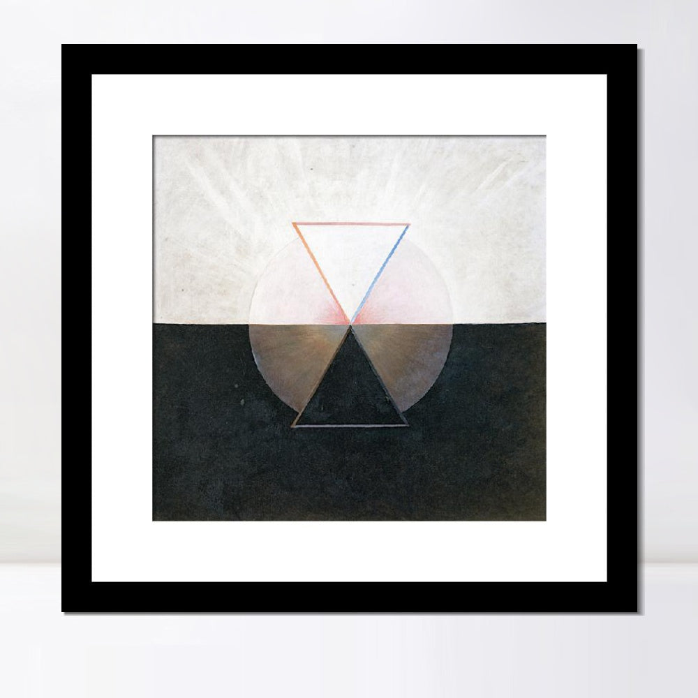 INVIN ART Framed Canvas Giclee Print Art Series#006 by Hilma Af Klint Wall Art