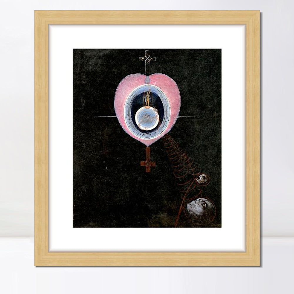 INVIN ART Framed Canvas Giclee Print Art The Gorgeous Daily by Hilma Af Klint Wall Art
