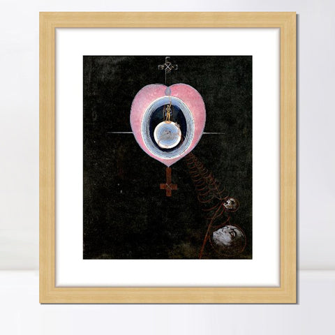 INVIN ART Framed Canvas Giclee Print Art The Gorgeous Daily by Hilma Af Klint Wall Art Living Room Home Office Decorations