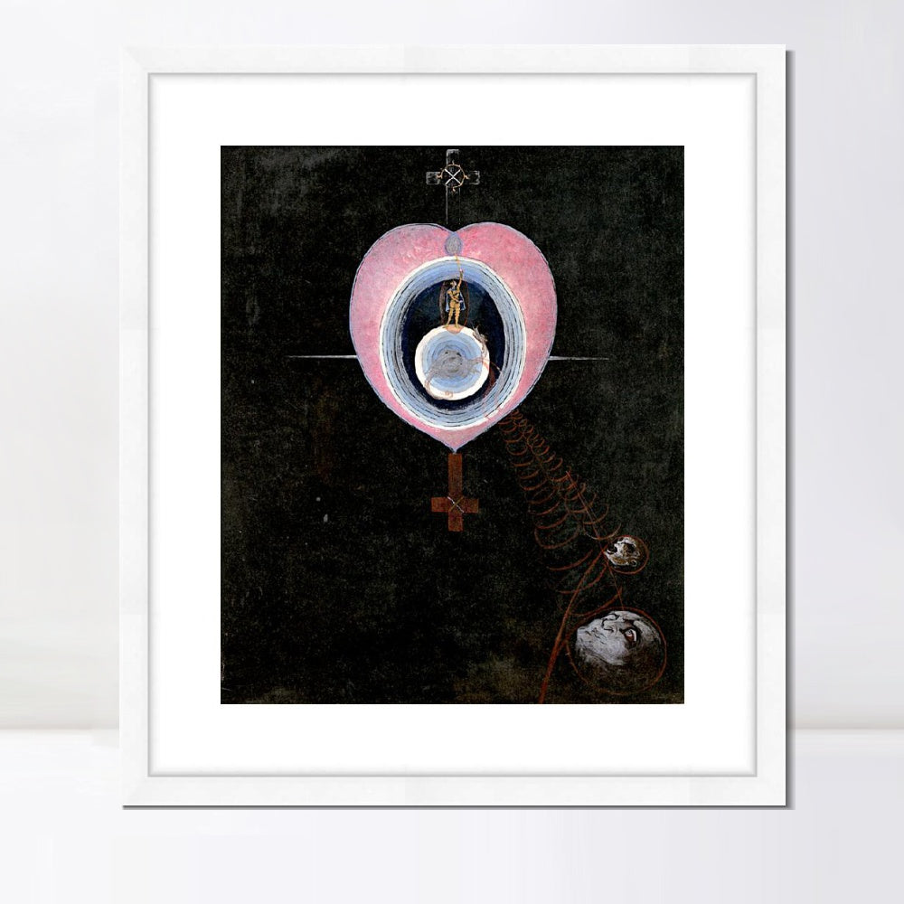 INVIN ART Framed Canvas Giclee Print Art The Gorgeous Daily by Hilma Af Klint Wall Art