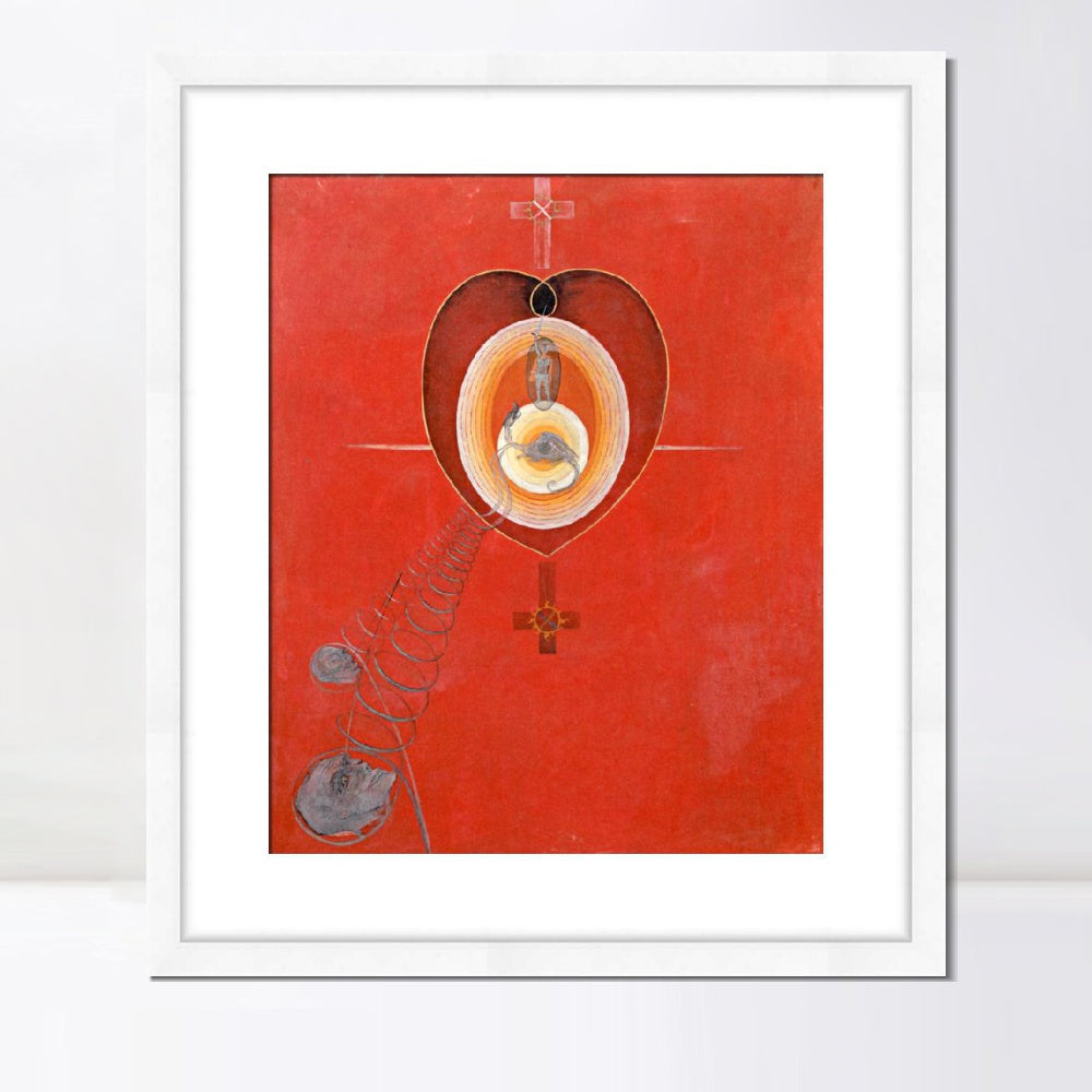 INVIN ART Framed Canvas Giclee Print Art Series#010 by Hilma Af Klint Wall Art