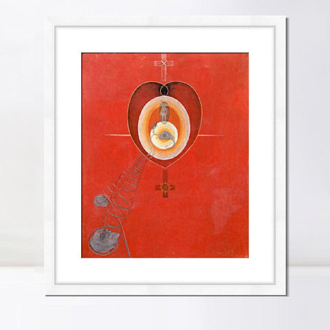 INVIN ART Framed Canvas Giclee Print Art Series#010 by Hilma Af Klint Wall Art Living Room Home Office Decorations