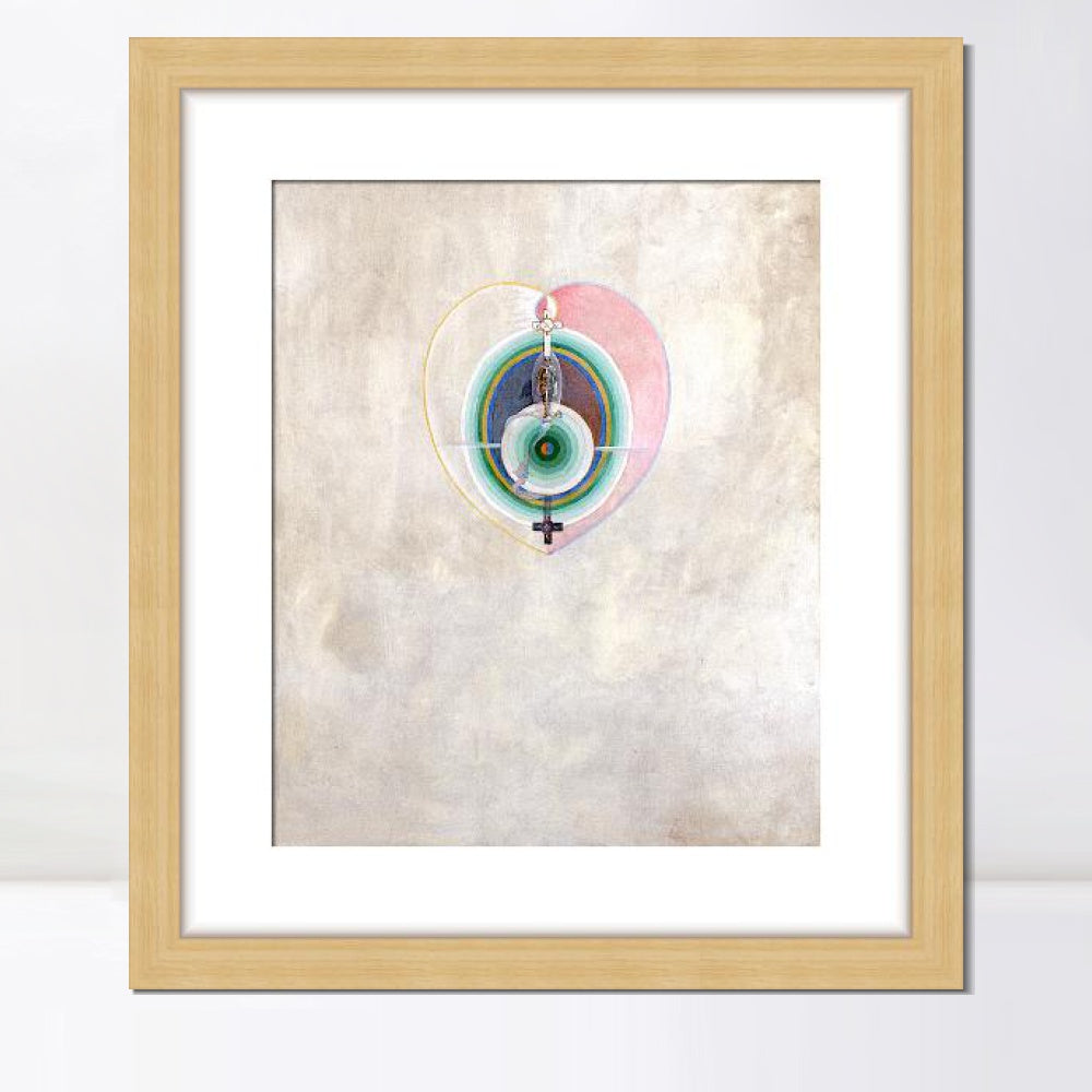 INVIN ART Framed Canvas Giclee Print Art Series#011 by Hilma Af Klint Wall Art