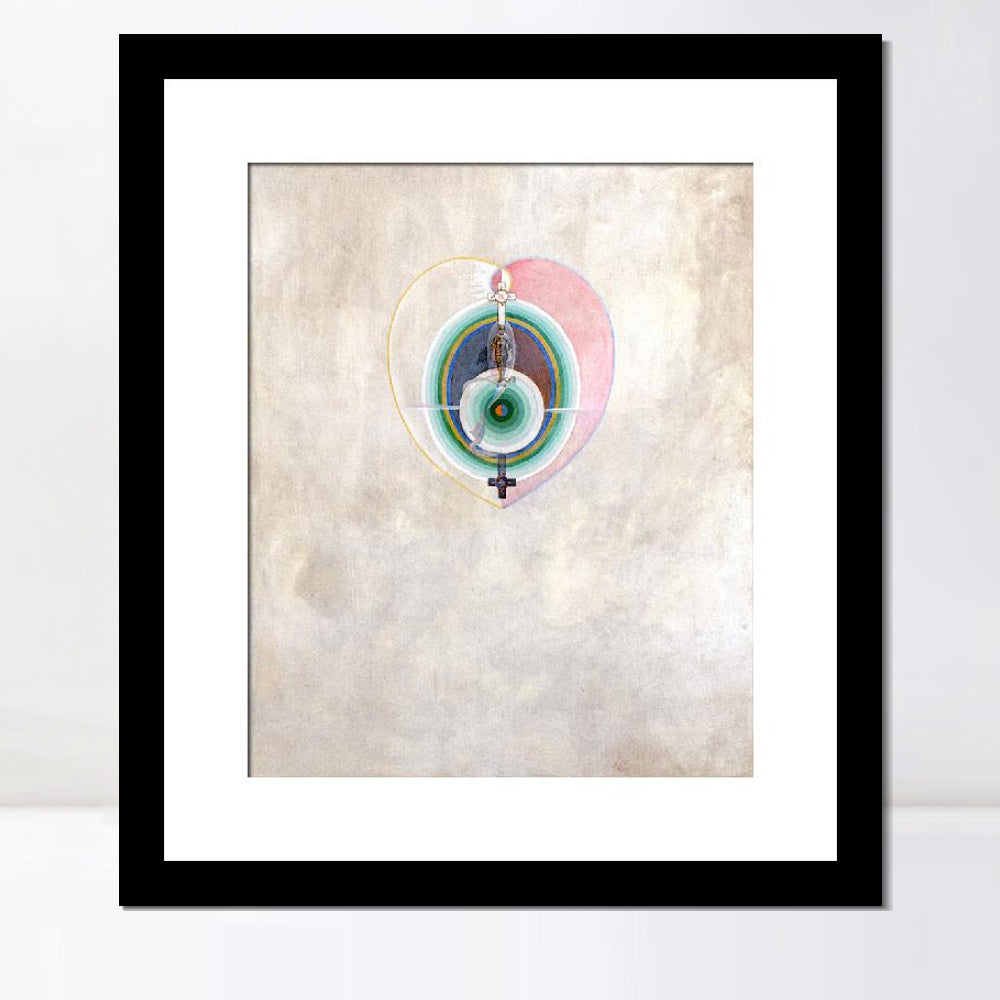 INVIN ART Framed Canvas Giclee Print Art Series#011 by Hilma Af Klint Wall Art