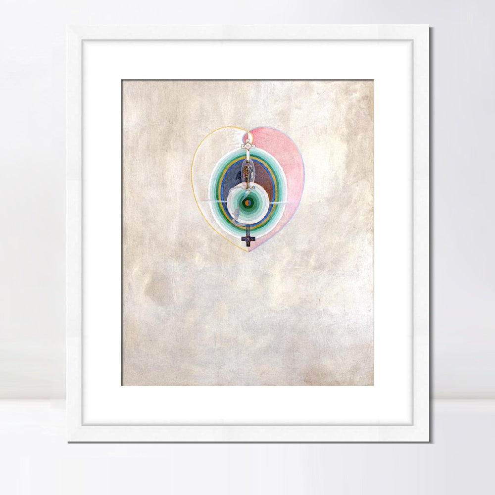 INVIN ART Framed Canvas Giclee Print Art Series#011 by Hilma Af Klint Wall Art