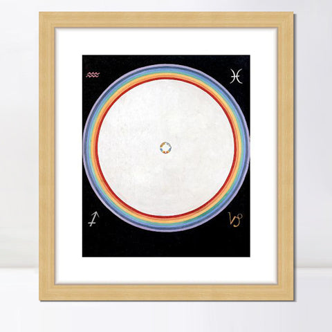 INVIN ART Framed Canvas Giclee Print Art Series#012 by Hilma Af Klint Wall Art Living Room Home Office Decorations