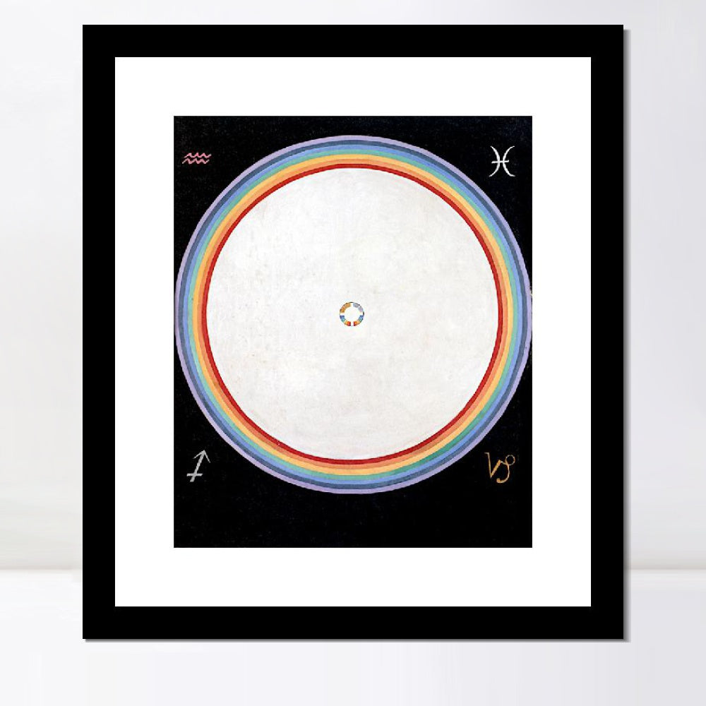 INVIN ART Framed Canvas Giclee Print Art Series#012 by Hilma Af Klint Wall Art