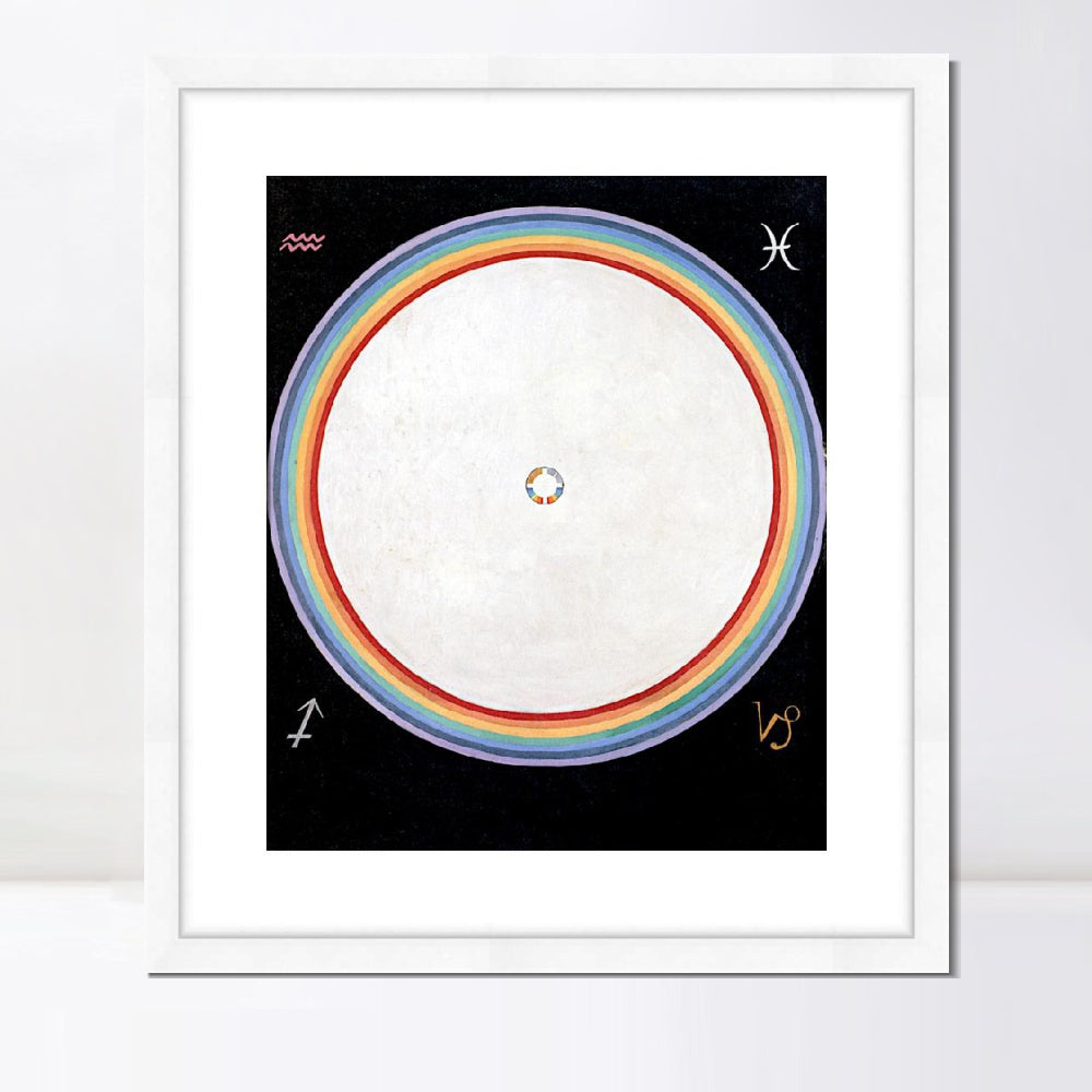 INVIN ART Framed Canvas Giclee Print Art Series#012 by Hilma Af Klint Wall Art