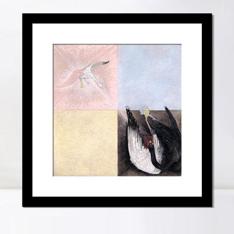 INVIN ART Framed Canvas Giclee Print Art Series#013 by Hilma Af Klint Wall Art Living Room Home Office Decorations