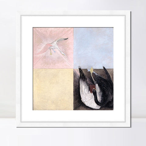 INVIN ART Framed Canvas Giclee Print Art Series#013 by Hilma Af Klint Wall Art Living Room Home Office Decorations