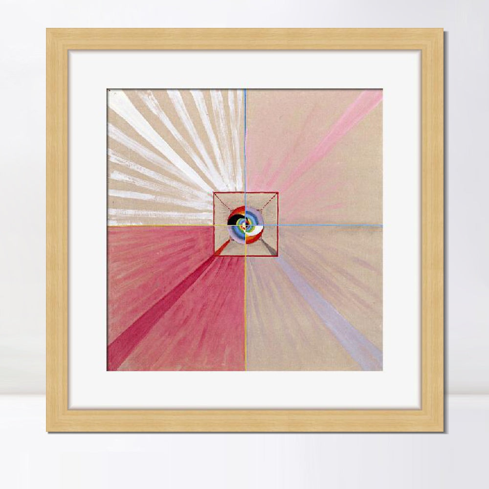 INVIN ART Framed Canvas Giclee Print Art Series#015 by Hilma Af Klint Wall Art