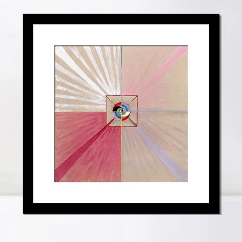 INVIN ART Framed Canvas Giclee Print Art Series#015 by Hilma Af Klint Wall Art Living Room Home Office Decorations