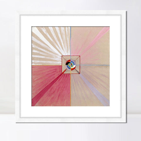 INVIN ART Framed Canvas Giclee Print Art Series#015 by Hilma Af Klint Wall Art Living Room Home Office Decorations