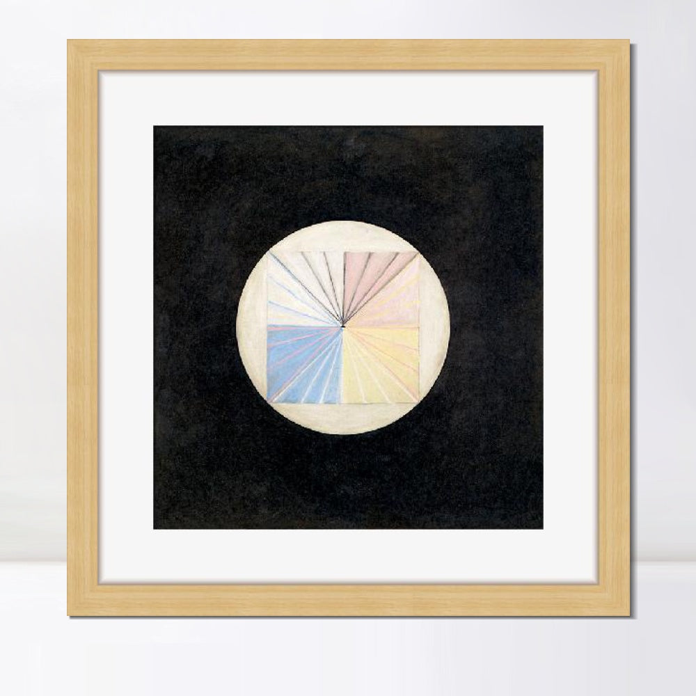 INVIN ART Framed Canvas Giclee Print Art Series#016 by Hilma Af Klint Wall Art