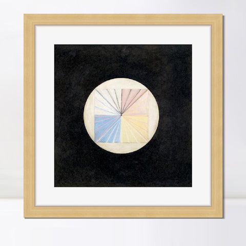 INVIN ART Framed Canvas Giclee Print Art Series#016 by Hilma Af Klint Wall Art Living Room Home Office Decorations