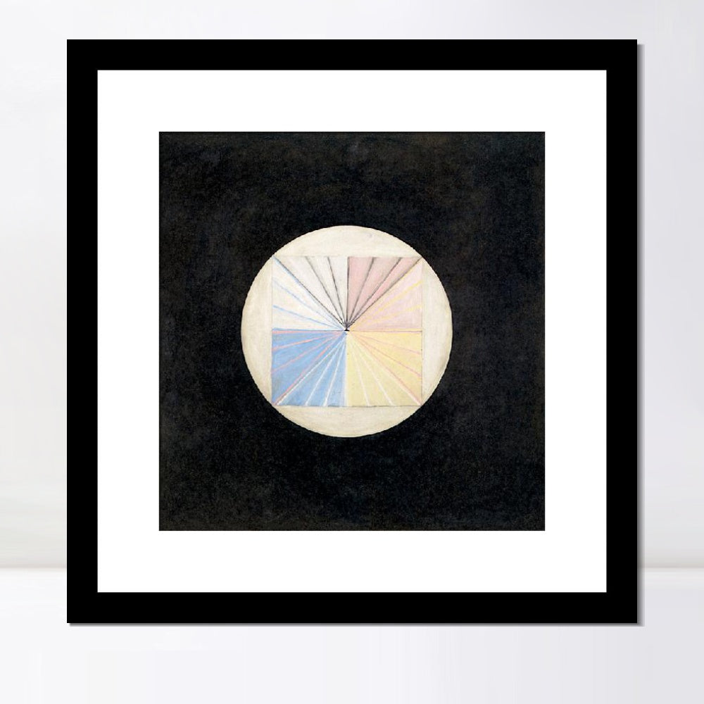 INVIN ART Framed Canvas Giclee Print Art Series#016 by Hilma Af Klint Wall Art