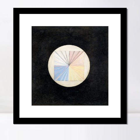 INVIN ART Framed Canvas Giclee Print Art Series#016 by Hilma Af Klint Wall Art Living Room Home Office Decorations