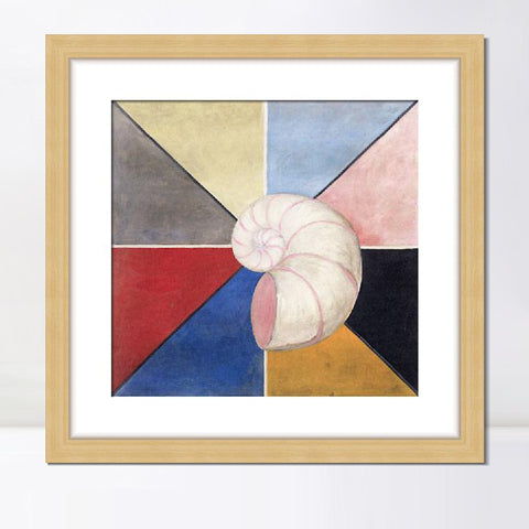 INVIN ART Framed Canvas Giclee Print Art Series#017 by Hilma Af Klint Wall Art Living Room Home Office Decorations