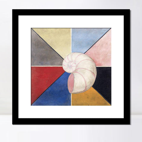 INVIN ART Framed Canvas Giclee Print Art Series#017 by Hilma Af Klint Wall Art Living Room Home Office Decorations